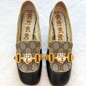 GUCCI  women leather tiger head shoes size 38 EU Authentic Retail 1250 $